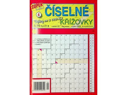 Číselné křížovky superluštění 2026 04