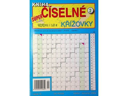 Číselné křížovky kniha 2026 02