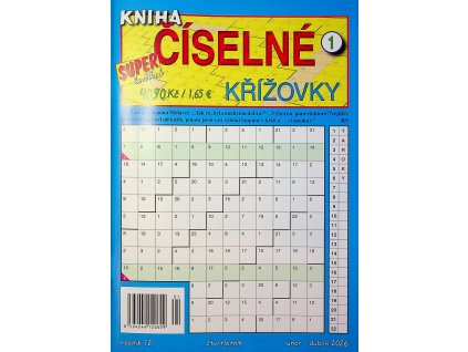 Kniha Číselné křížovky 2026 01