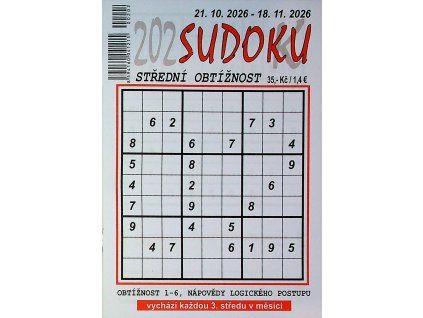 Sudoku K Střední obtížnost 202