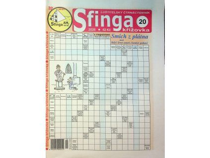 Sfinga křížovka 2026 20