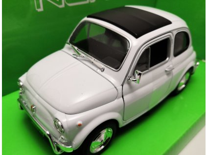 Fiat 500 nuova bílý 1:24 - Welly