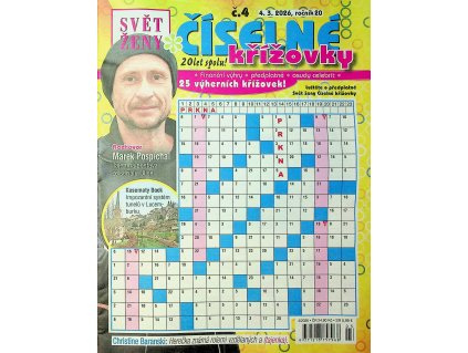 Svět ženy Číselné křížovky 2026 04