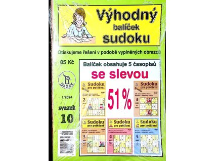 Výhodný balíček sudoku 10