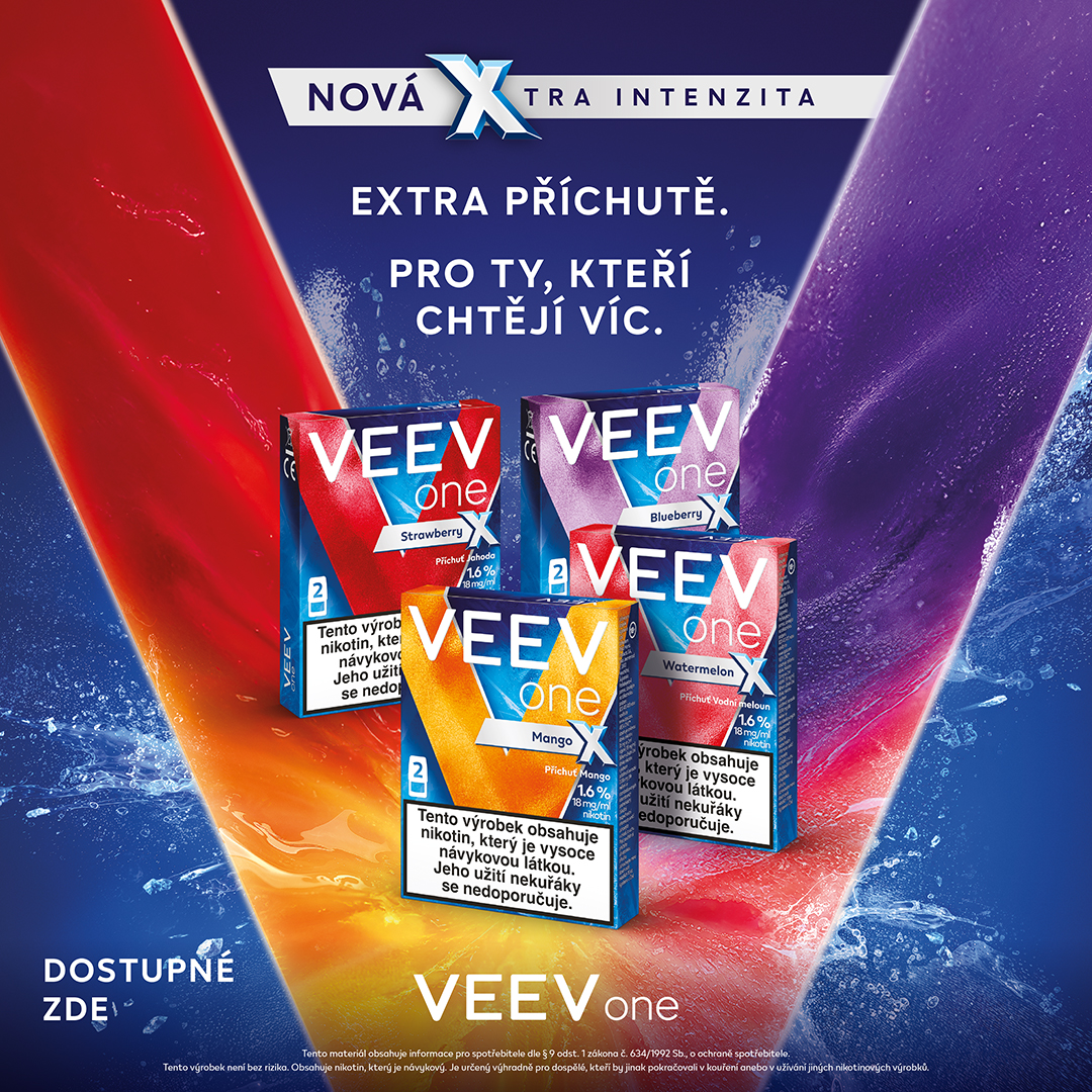 Nová dimenze chuti: Představujeme pody VEEV ONE s XTRA intenzitou