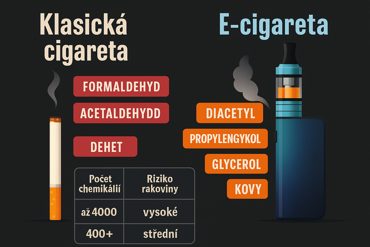 Klasická nebo e-cigareta
