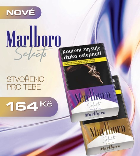 Novinka od Marlboro v prodeji: Představujeme prémiovou řadu Selecto Gold a Purple