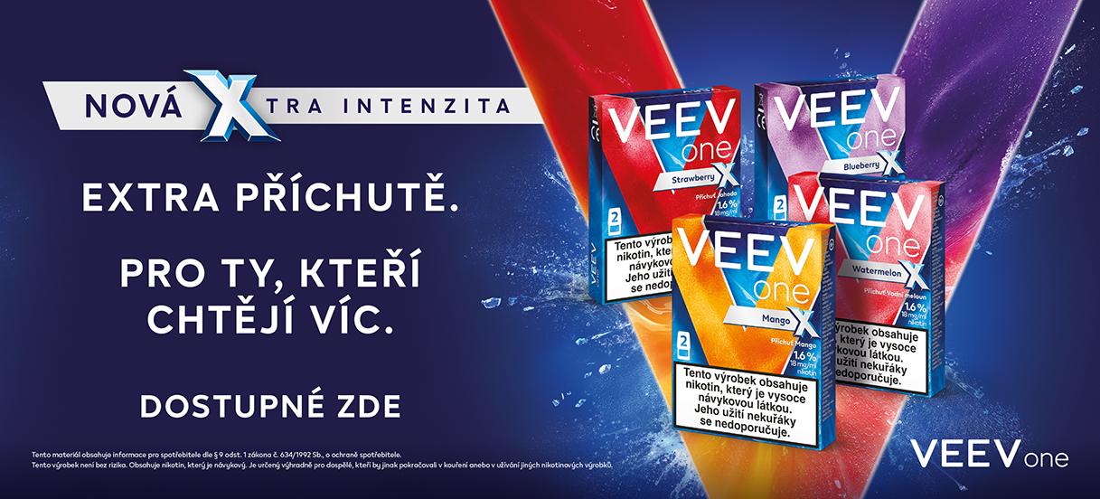 Nové pody VEEV ONE X – Extra intenzivní chuť