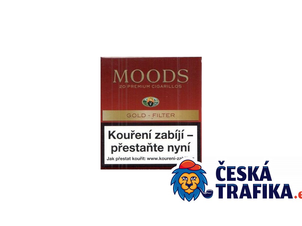 Doutníky Moods 5 premium cigarillos GOLD filter