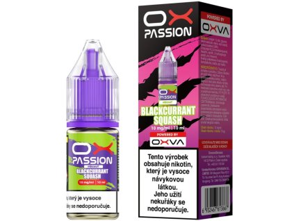 liquid oxva ox passion salts blackcurrant squash 10ml 10mg
