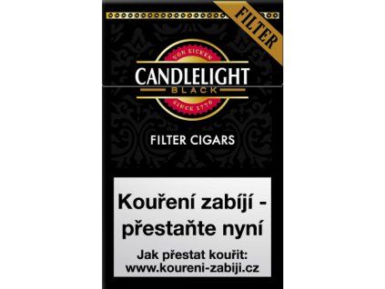 Candlelight Filter cigarillos 20´s BLACK