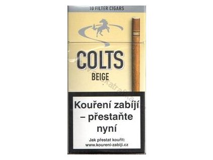 Colts beige 10 ks cigarillos s filtrem  VANILKOVÉ COLTS S FILTREM