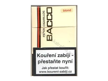 Bacco filter blond cigarillos 17 ks