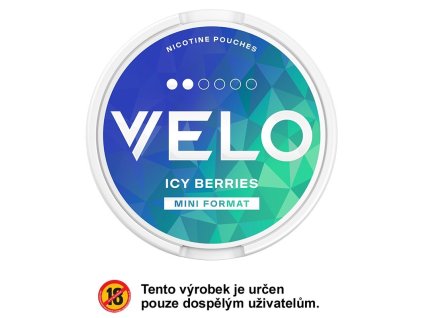 VELO MINI BERRY FROST MEDIUM (6 mg)  PŘÍCHUŤ SLADKÝCH LESNÍCH PLODŮ