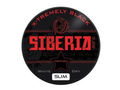 Žvýkací tabák Siberia Black White Dry SLIM (13 g)