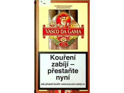 Vasco Da Gama Claro No.2 -  5ks corona sumatra cigar  5 CORONAS SUMATRA CEDAR SLEEVED