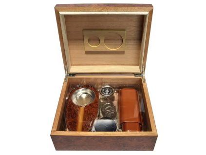 Doutníkový Humidor Set Angelo Brown 920600