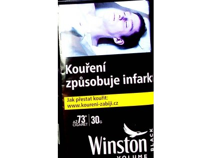 Winston black 30g cigaretový tabák  VOLUME TOBACCO PRO VÍCE CIGARET