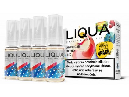 liquid liqua cz elements 4pack american blend 4x10ml 12mg americky michany tabak