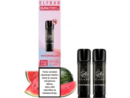 elf bar elfa pods cartridge 2pack watermelon 20mg