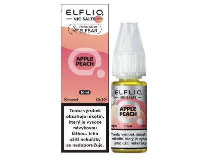 liquid elfliq nic salt apple peach 10ml 10mg (2)