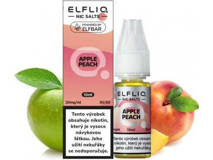 liquid elfliq nic salt apple peach 10ml 20mg