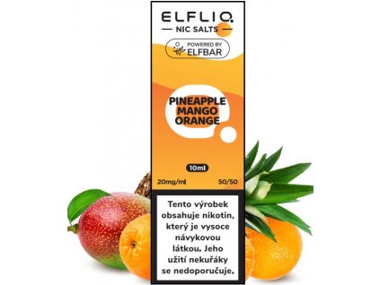 liquid elfliq nic salt pineapple mango orange 10ml 20mg (2)