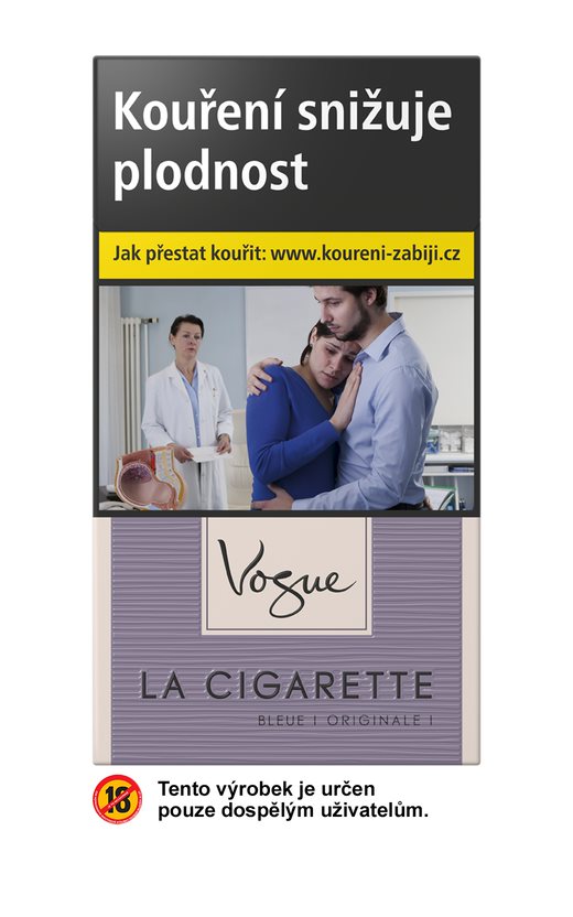 La Cigarette Vogue bleue CeskaTrafika.eu