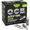 Cigaretové filtry OCB Activ Tips slim 7mm charcoal  EKOLOGICKÉ CIGARETOVÉ FILTRY