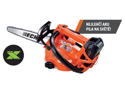 ECHO DCS-2500T 56V SET - akumulátorová řetězová jednoruční pila (s akumulátorem 2,5 Ah a nabíječkou)
