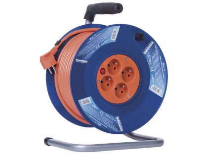 EMOS prodlužovací kabel na bubnu - 4 zásuvky / 50m / 1,5 mm