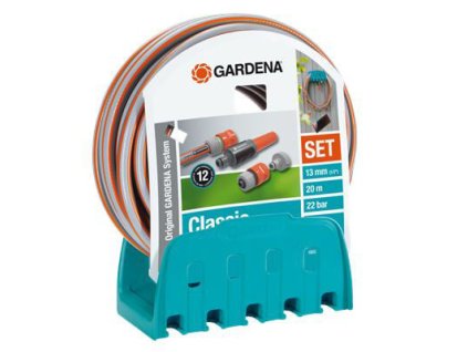 GARDENA - nástěnný držák na hadici s hadicí, 20m