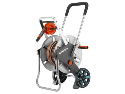 GARDENA CleverRoll M Easy - kovový vozík na hadici (s 25 m hadicí 1/2" Comfort Flex + šroubení + postřikovač)
