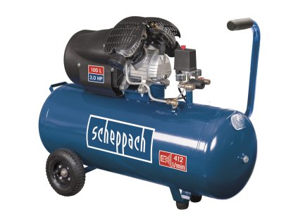 Scheppach HC 120 dc - olejový dvouválcový kompresor 10 bar se vzdušníkem 100 l