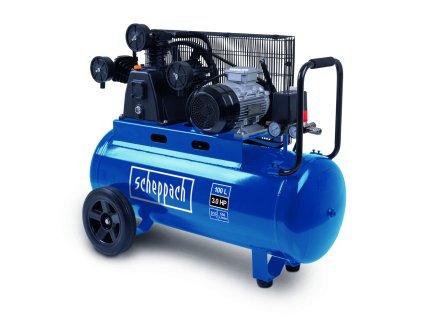 Scheppach HC 550 tc - olejový tříválcový řemenový kompresor 100 l