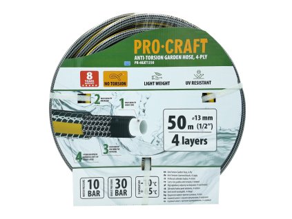 Procraft PR-4KAT1350 - černo-žlutá zahradní hadice