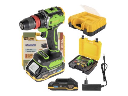 Procraft PA18Pro DFR 20V - akumulátorový šroubovák (s 2,0 Ah akumulátorem a nabíječkou)