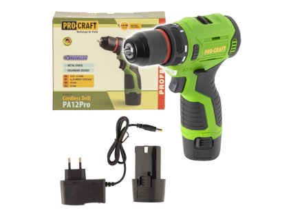 Procraft PA12Pro-1b 12V - akumultorový šroubovák (s 2,0 Ah akumulátorem a nabíječkou)