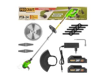 Procraft PTA24 20V - akumulátorový vyžínač (bez akumulátoru a nabíječky)