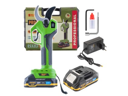 Procraft ES32Li - akumulátorové nůžky na větve (s 2,0 Ah akumulátorem a nabíječkou)