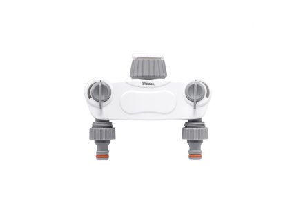 Dvoucestný rozdělovač Bradas White Line SOLID s ventily pro kohout 1" nebo 3/4"