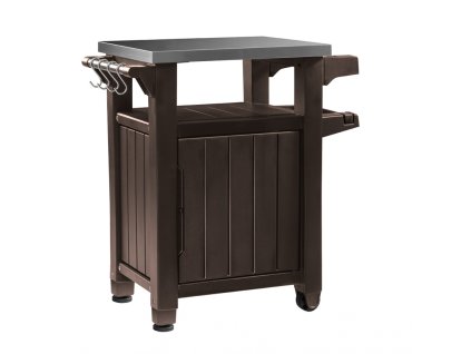Multifunkční úložná skříňka a stolek Keter Unity Storage Buffet - 70 x 54 x 90 cm - Brown