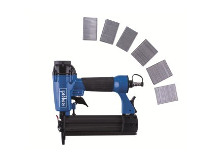 Scheppach - pneumatická sponkovačka/hřebíčkovačka, 2v1