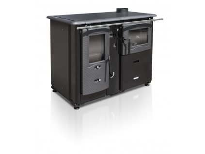 17192 teplovodni sporak na tuha paliva temy plus p 20 s troubou cerny pravy