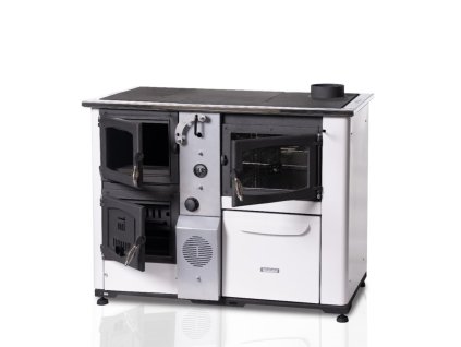 18814 sporak na tuha paliva s vymenikem temy pro p 25 s troubou bily pravy