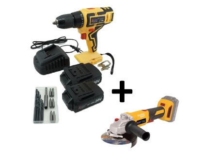 60304 aku vrtacka 20v 2 0ah v kufru ae2v20a 201 bmc uhlova bruska 20v 125mm ae3u20ab aku baterie 20v ae2b2020