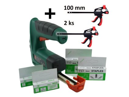 60409 sada aku sponkovacka s prislusenstvim asist ae2st03dn 2x jednorucni sverka