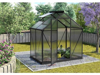 skleník VITAVIA TRITON 2500 PC 4 mm černý LG3644  + základna VITAVIA TRITON 2500 černá LG3653