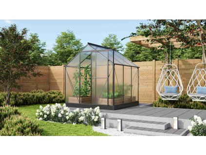 skleník VITAVIA TRITON 3800 PC 6 mm černý LG3658  + základna VITAVIA TRITON 3800 černá LG3664