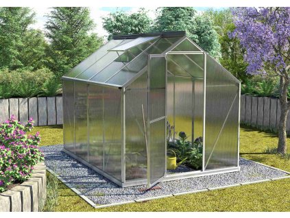 skleník VITAVIA TRITON 5000 PC 6 mm stříbrný LG3672  + základna VITAVIA TRITON 5000 šedá LG3678
